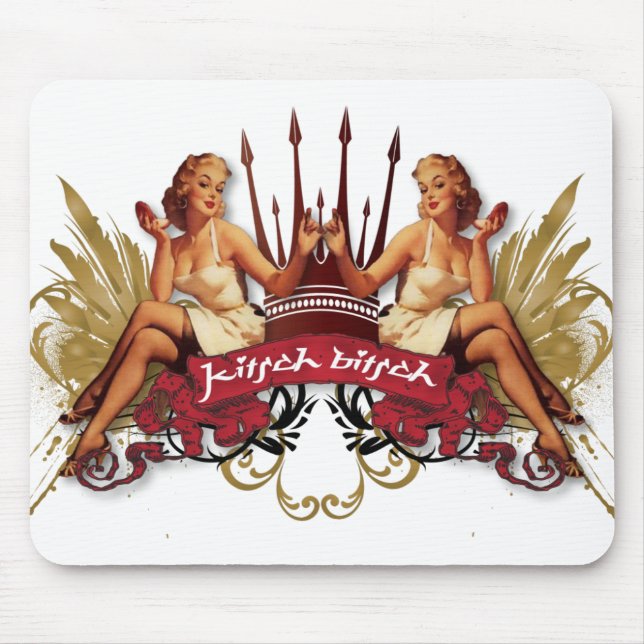 Der Kitsch Bitsch : Twin Tattoo Pin-Up Mousepad (Vorne)