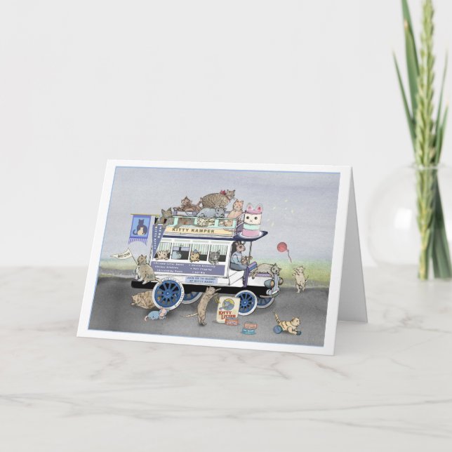 Der Kitty Camper Karte (Vorderseite)