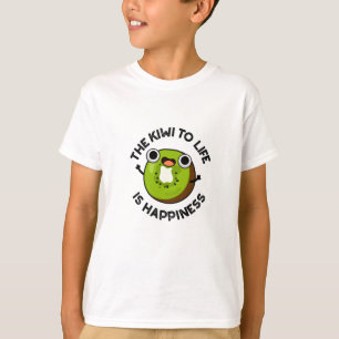 Der Kiwi zum Leben ist glückliche Funny Frucht Puf T-Shirt