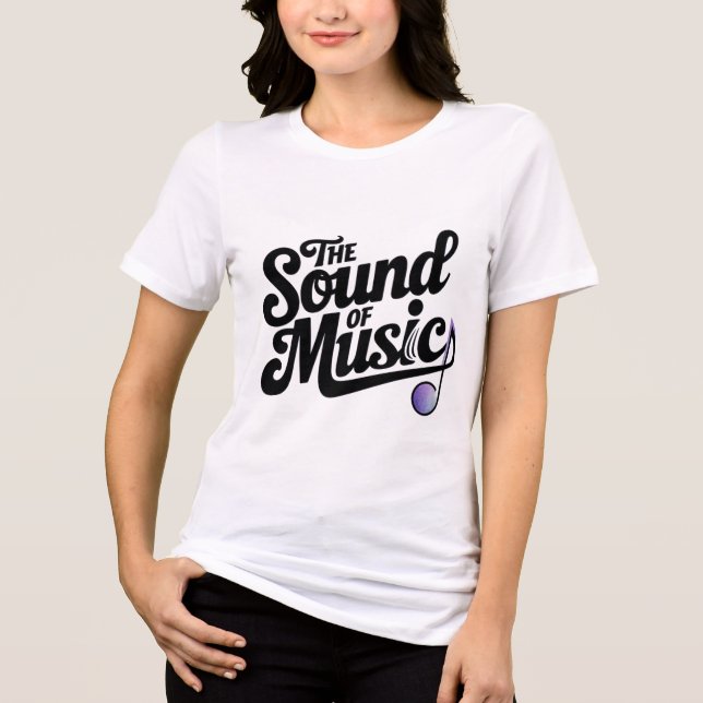 Der Klang der Musik Tri-Blend Shirt (Vorderseite)