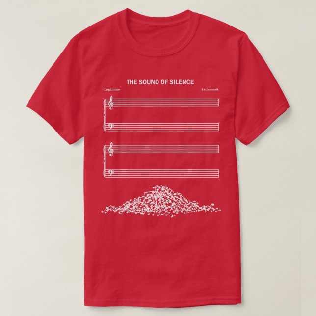 Der Klang der Stille T-Shirt (Design vorne)