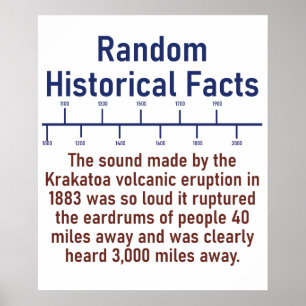 Der Klang der volvanischen Krakatoa-Eruption Poster