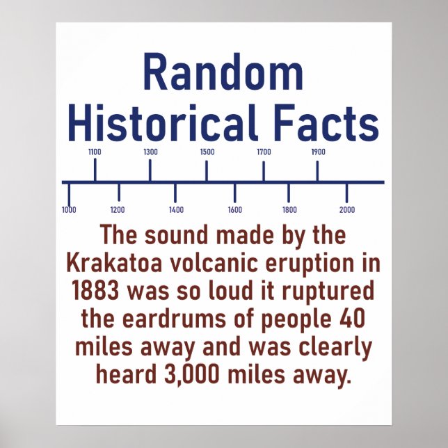 Der Klang der volvanischen Krakatoa-Eruption Poster (Vorne)