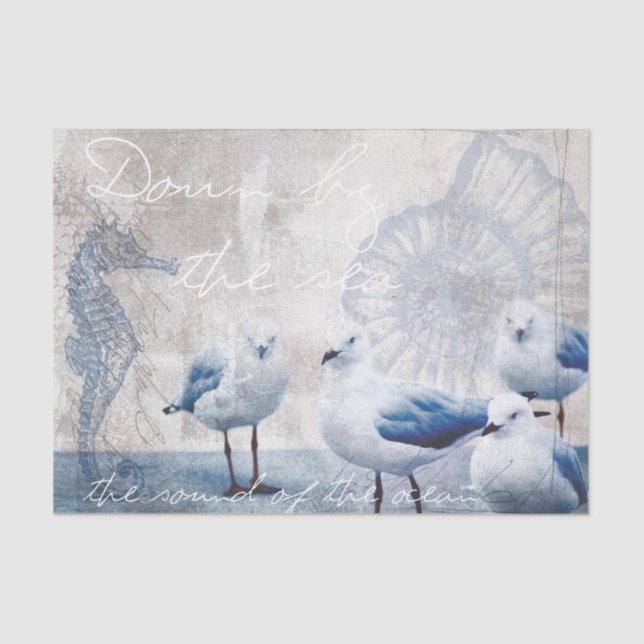 Der Klang des Ozeans Seidenpapier (Vorderseite)