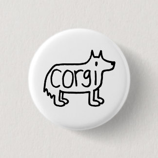 der klassische Corgiknopf Button