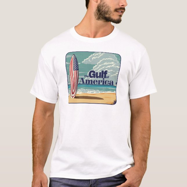Der klassische Golf von Amerika Surfer Hang Ten Vi T-Shirt (Vorderseite)