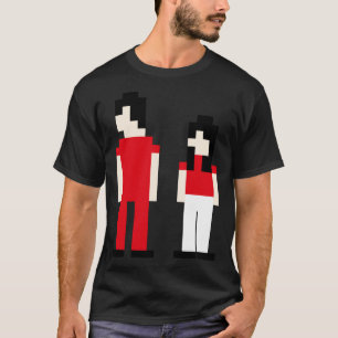 Der klassische T - Shirt der weißen Streifen