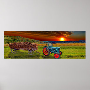 Der  klassische Traktor Hanomag R22 Poster