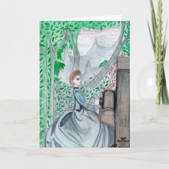 Der Klavier-Gruß Karte (Vorderseite)