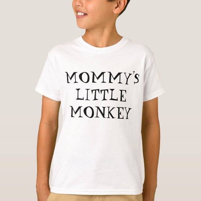 Der kleine Affe der Mama -- Emoji T-Shirt (Vorderseite)