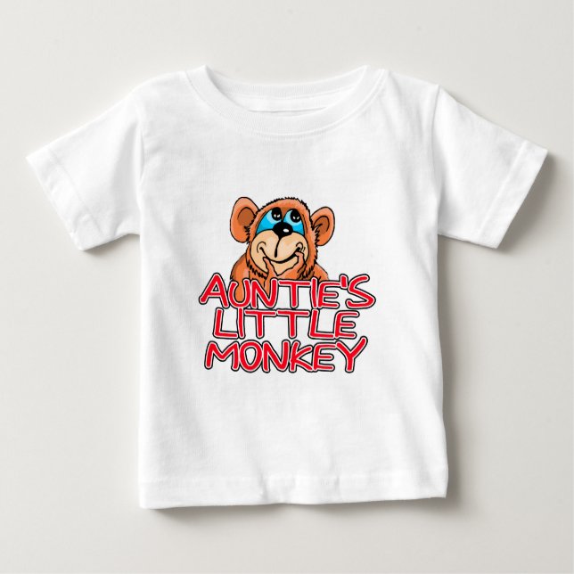 Der kleine Affe der Tante Baby T-shirt (Vorderseite)