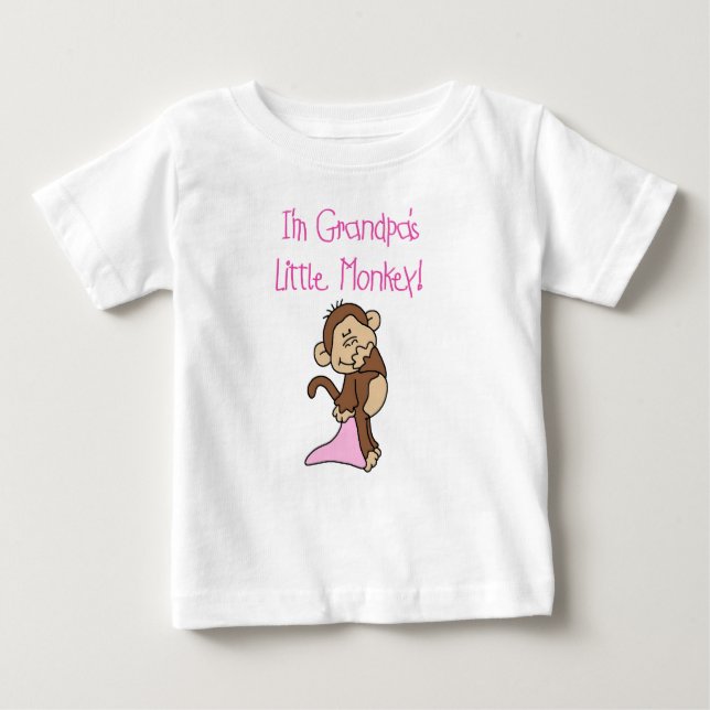 Der kleine Affe des Großvaters Baby T-shirt (Vorderseite)