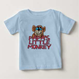Der kleine Affe des Papas Baby T-shirt