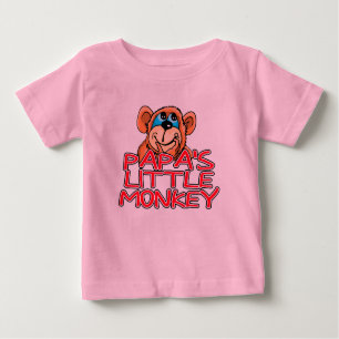 Der kleine Affe des Papas Baby T-shirt