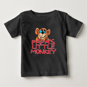 Der kleine Affe des Papas Baby T-shirt
