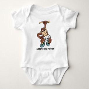 Der kleine Affe des Vatis Baby Strampler