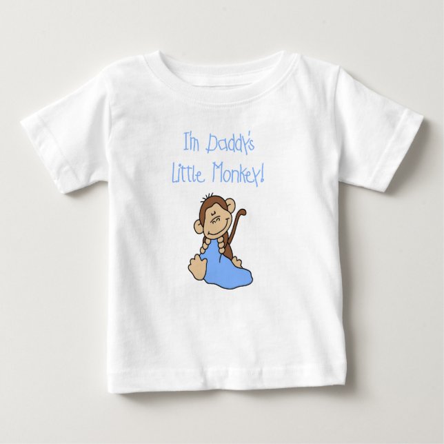Der kleine Affe des Vatis Baby T-shirt (Vorderseite)