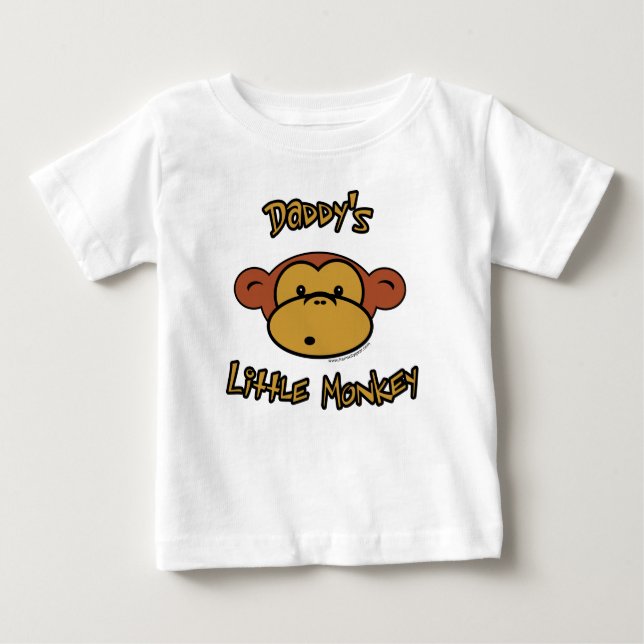 Der kleine Affe des Vatis Baby T-shirt (Vorderseite)