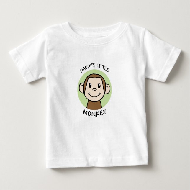 Der kleine Affe des Vatis Baby T-shirt (Vorderseite)