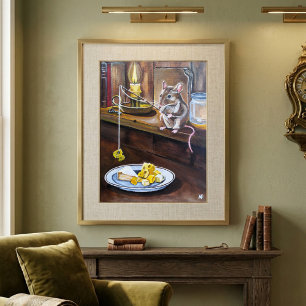 Der kleine Angler Gemälde von Alfred Fox Poster