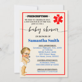 Der kleine Arzt ist auf dem Weg zur medizinischen  Einladung