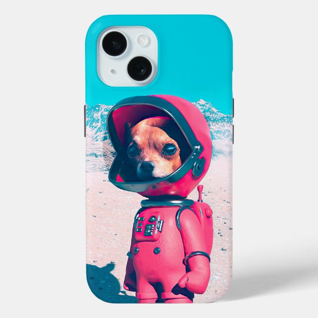 Der kleine Astronauten Dog 3D Art iPhone / iPad Ge Case-Mate iPhone Hülle (Rückseite)