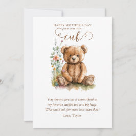 Der kleine Baby Bear Cub Day Einladung