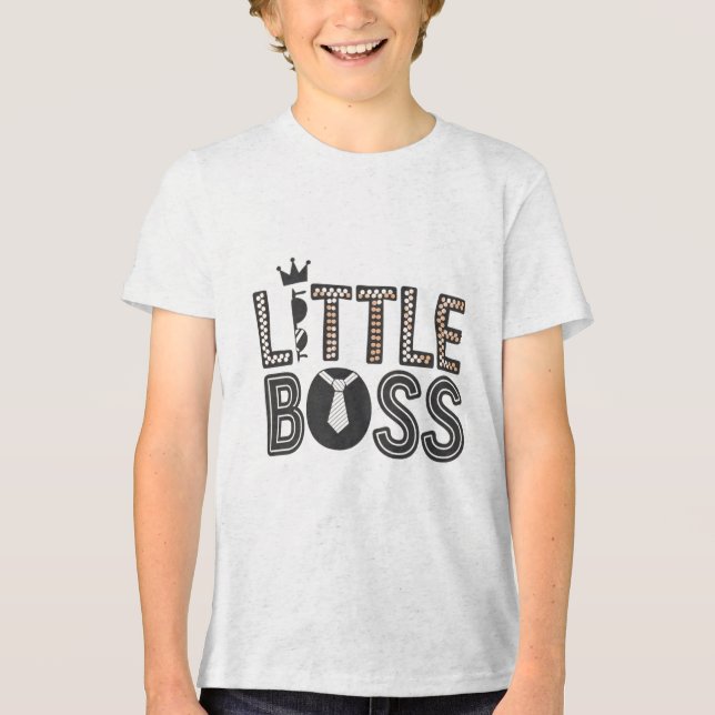 Der kleine Boss Tri-Blend Shirt (Vorderseite)
