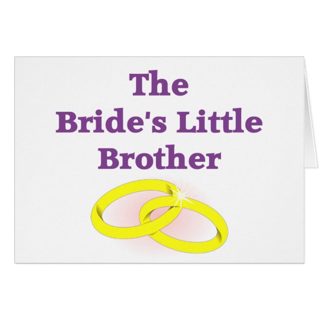 Der kleine Bruder der Braut (Vorderseite (Horizontal))