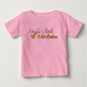 Der kleine Chickadee des Vatis Baby T-shirt