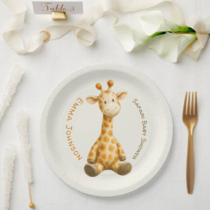 Der kleine Entdecker   Safari-Freunde-Baby-Party Pappteller