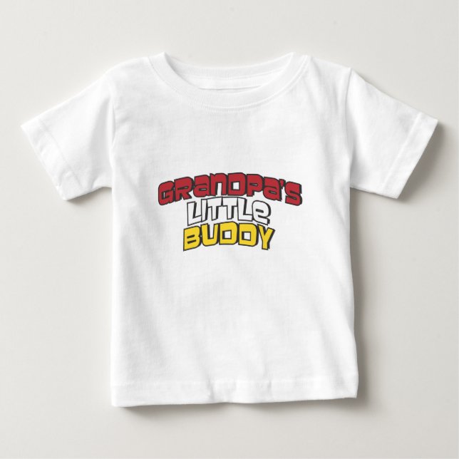 DER KLEINE FREUND DES GROSSVATERS BABY T-SHIRT (Vorderseite)