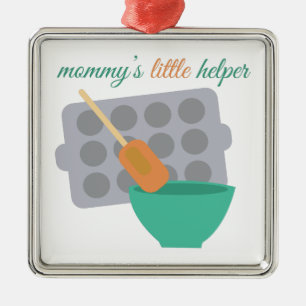 Der kleine Helfer der Mama Ornament Aus Metall