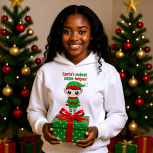 Der kleine Helfer des Weihnachtsmanns für Jungen u Hoodie