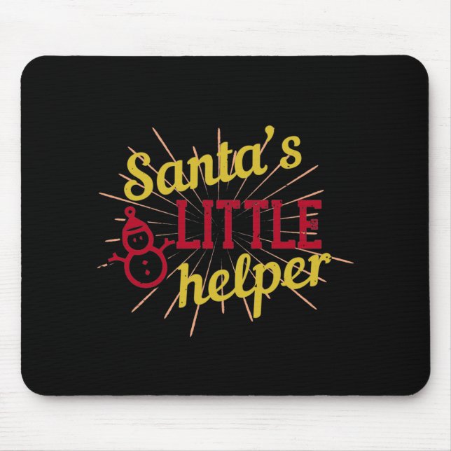 Der kleine Helfer des Weihnachtsmanns Mousepad (Vorne)