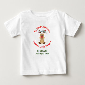 Der kleine Helfer meines Weihnachtsmanns Baby T-shirt