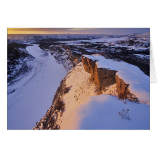 Der kleine Missouri-Fluss im Winter