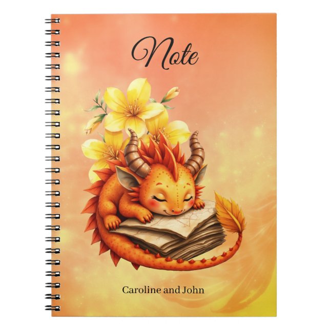 Der kleine mystische Drache.  Notizblock (Vorderseite)