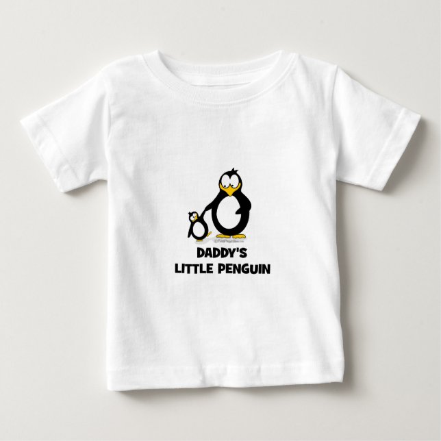 Der kleine Pinguin des Vatis Baby T-shirt (Vorderseite)