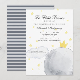 Der kleine Prinz   Baby Shower Einladung
