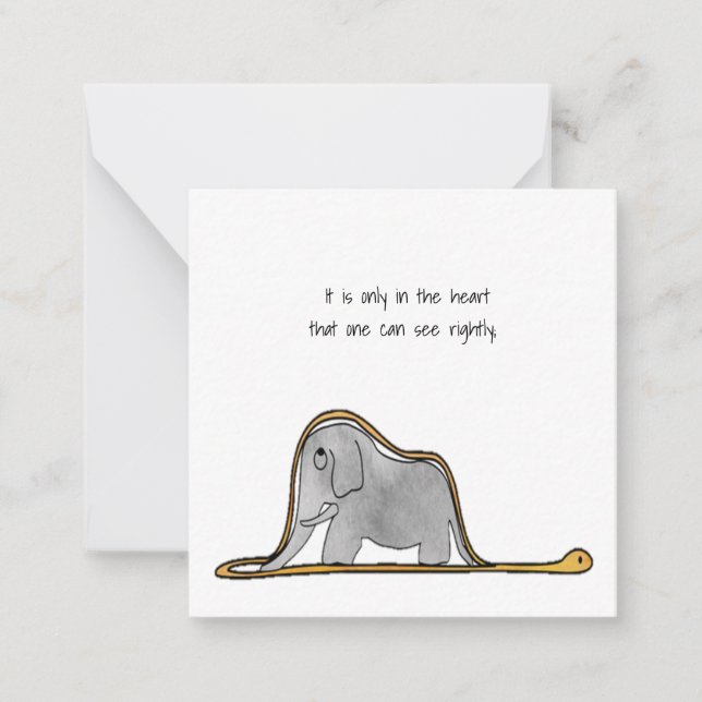 Der kleine Prinz Mitteilungskarte (Vorderseite)