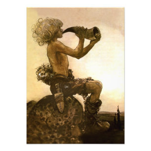 „Der kleine Schäfer“ Aquarell von John Bauer Fotodruck