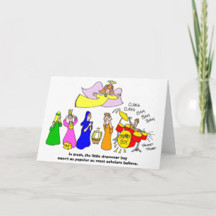 Der kleine Schlagzeugerjunge Feiertagskarte