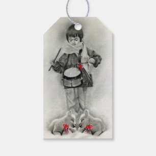 Der kleine Schlagzeugerjunge Gift Tags Geschenkanhänger