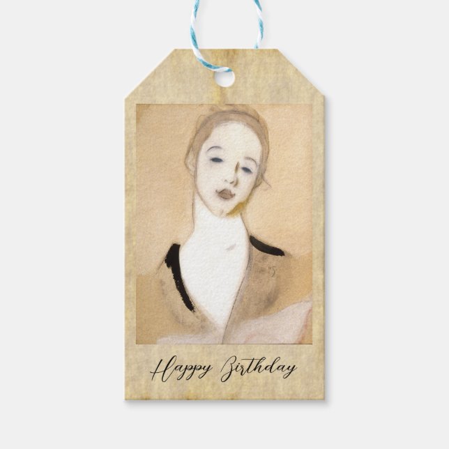 Der kleine Servant Helene Schjerfbeck Geschenkanhänger (Vorderseite)