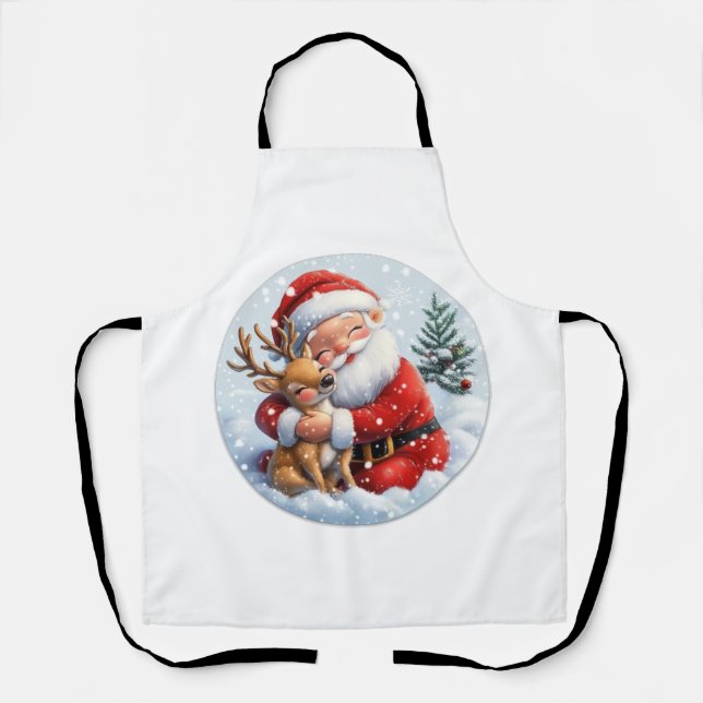 Der kleine Sidekick des Weihnachtsmanns Schürze (Vorderseite)