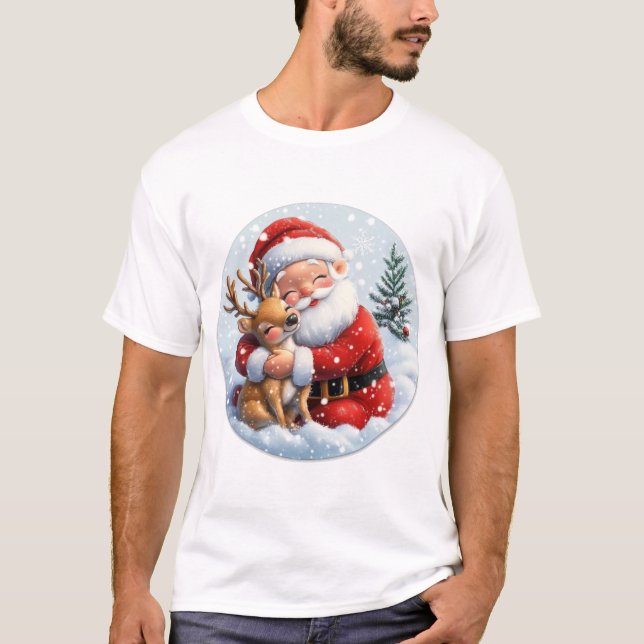 Der kleine Sidekick des Weihnachtsmanns T-Shirt (Vorderseite)
