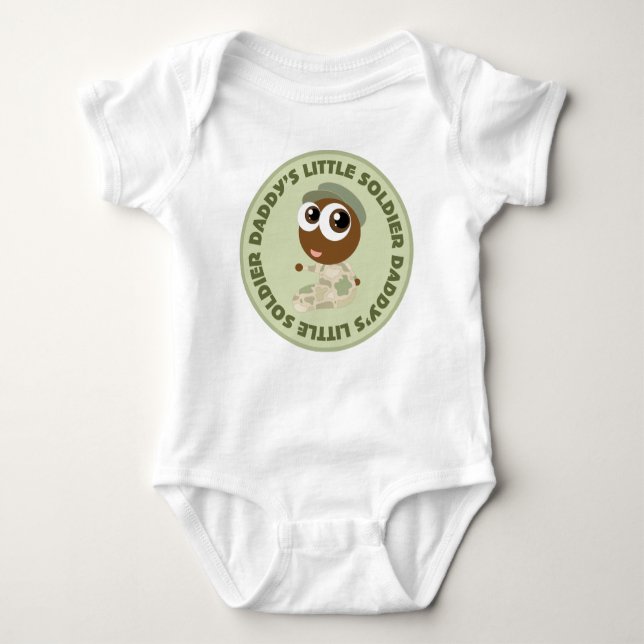 Der kleine Soldat-ethnisches Baby-T-Shirt des Baby Strampler (Vorderseite)