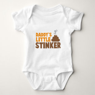 Der kleine STINKER des Vatis mit niedlichem poo Baby Strampler