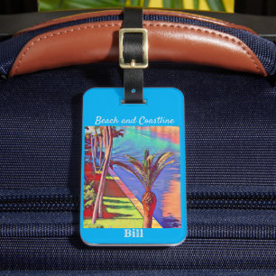 Der kleine Strand von Palm Coastal Gepäckanhänger